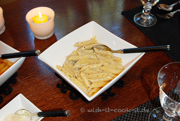 Penne mit Gorgonzolasauce