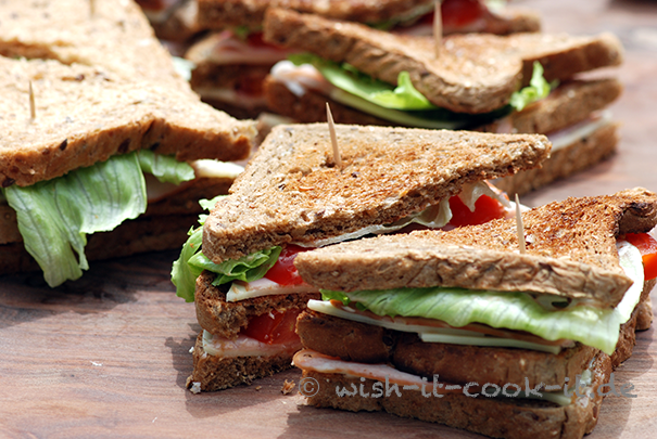 Käse-Schinken-Sandwiche