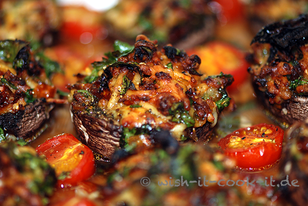 gefüllte Champignons