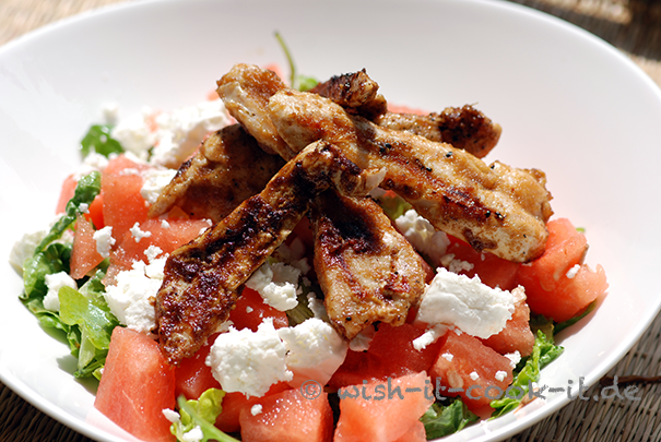 Ingwer-Hühnchen-mit-Melone