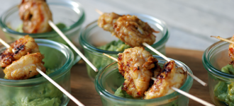 Asiatische-Gambas-mit-Avocado