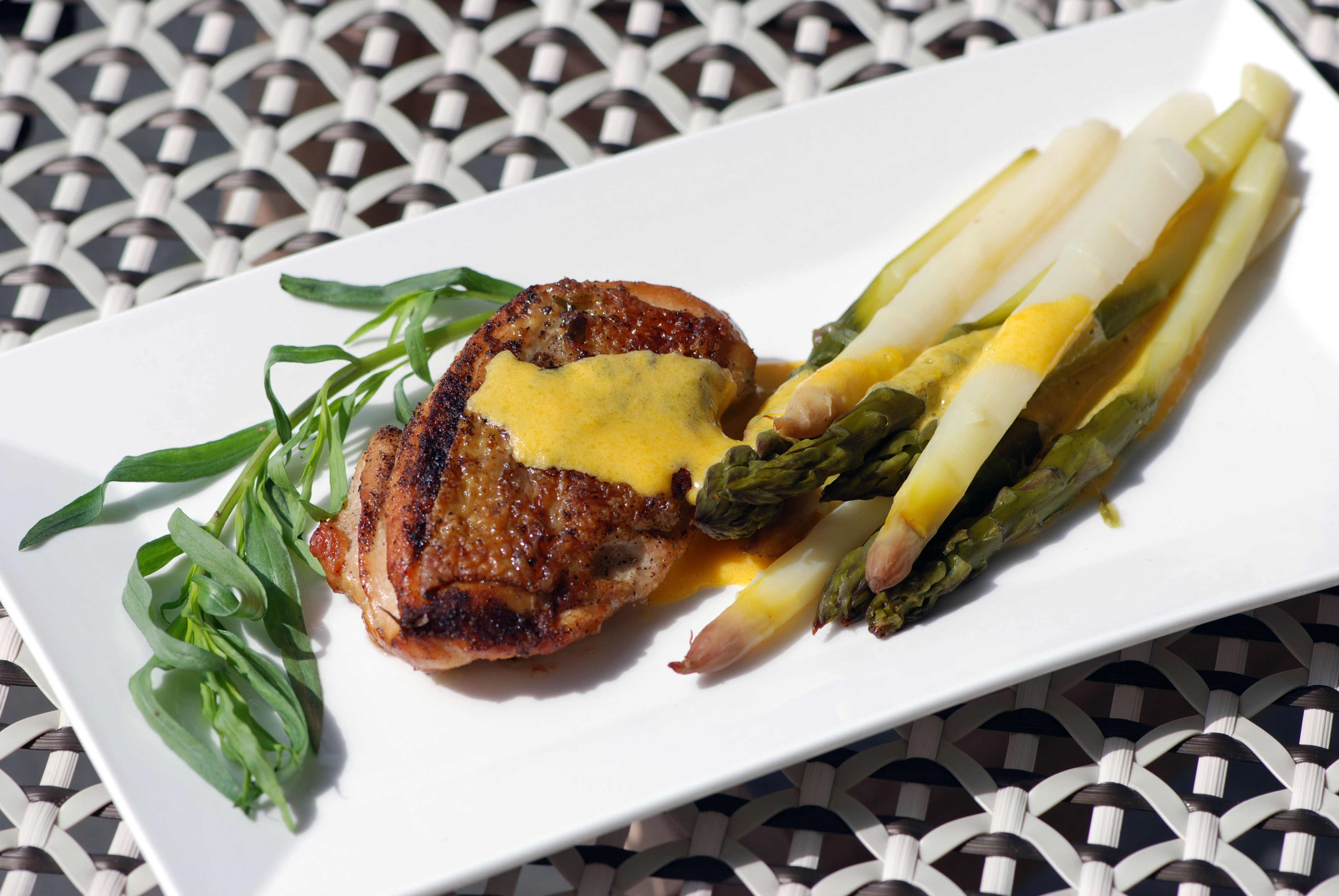 Perlhuhn mit Estragon Sauce