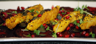 Rote-Beete-Carpaccio-mit-Huhn